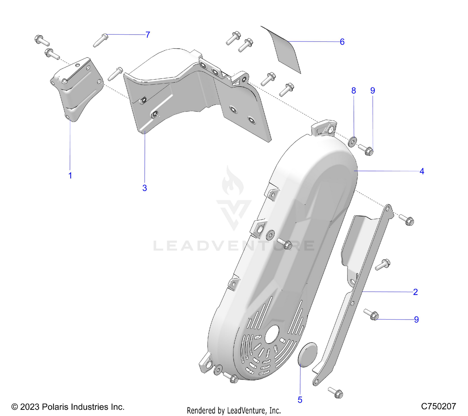 ENGINE, SHIELDS - Z26R4K2KAC/BC/AR/BR/AJ/BJ/AV/BV (C750207)