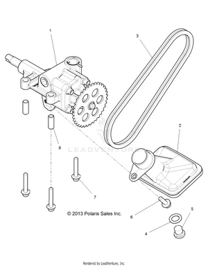 Engine, Oil Pump - R16rge99a7/ae/av (49rgroilpump14rzr1000) Schematic