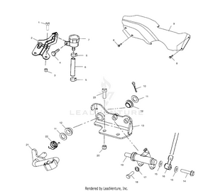 Rear Brake Master Cylinder - A01aa32aa (4963816381b013) Schematic