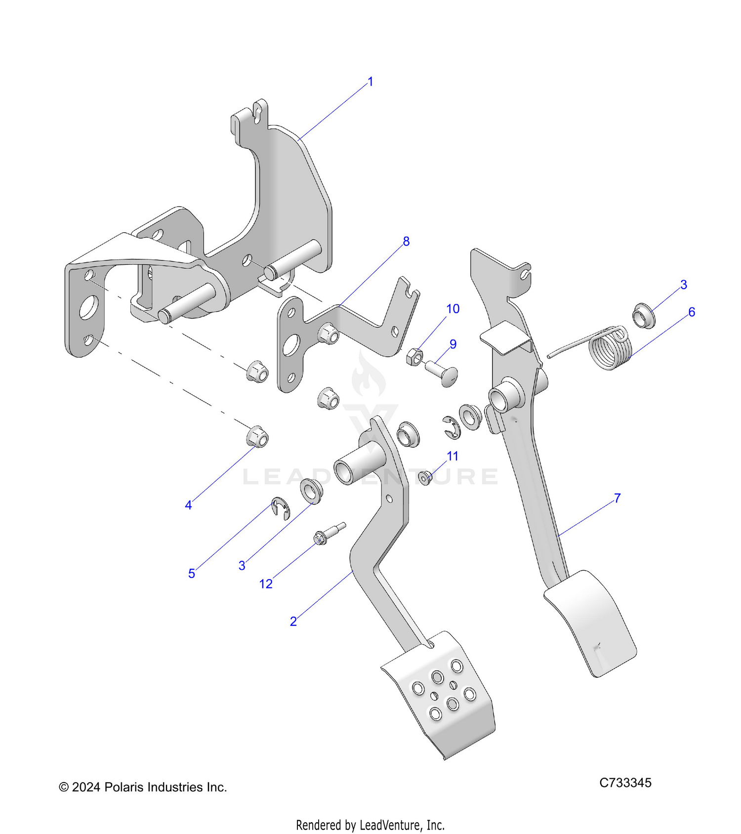 BRAKES, PEDAL - R26RRED4DB (C733345)