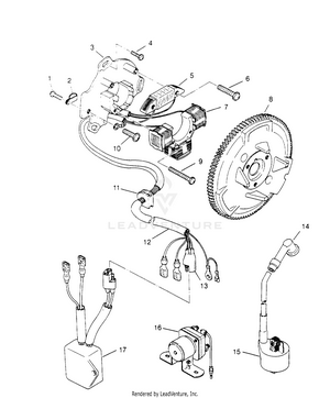 Magneto Assembly Scrambler W957840 (4927252725d006) Schematic