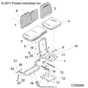 Body, Seat Asm. And Slider - R21rre99a9/ac/ap/aw/b9/bc/bp/bw (c700069) Schematic