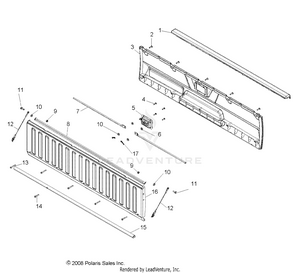 Body, Tailgate Asm. - R12th76/th7e/tx7e All Options (49rgrtailgate095004x4) Schematic