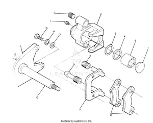 Front Brake Assembly Big Boss 4x6 (4919801980018a) Schematic