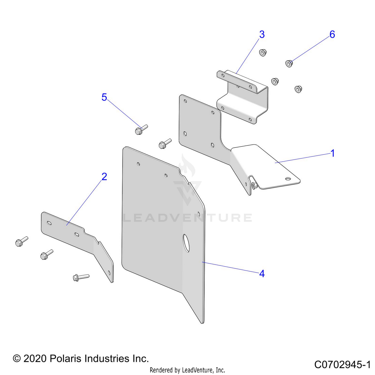DRIVE TRAIN, MUD GUARDS - D21BEPD4B4 (C0702945-1)
