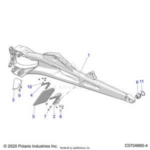 Suspension, Rear Trailing Arms - Z24rmd2kah/al/bh/bl (c0704860-4) Schematic