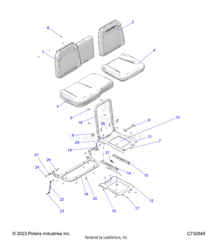 Body, Seat Asm. And Slider - R24rse99aj/bj/ak/bk/az/bz/a9/b9 (c700069) Schematic
