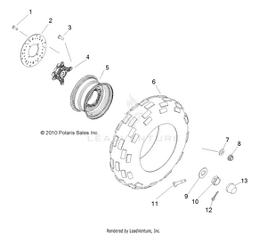 Wheels, Front - R12rh45ag/ah/ar (49rgrwheelfrt11500efi) Schematic