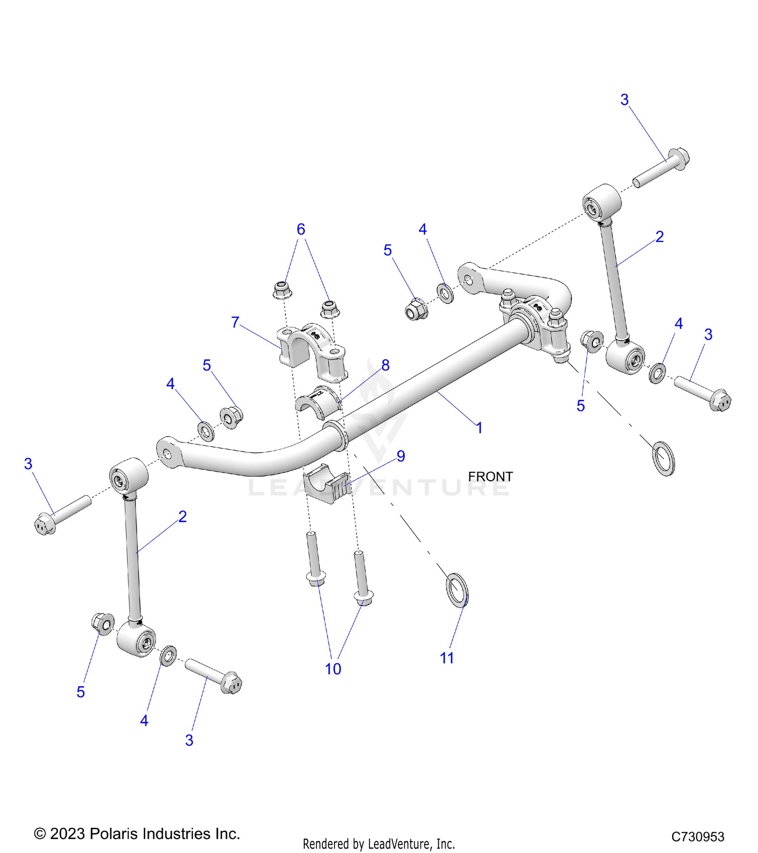 SUSPENSION, FRONT STABILIZER BAR - R26X6W1RB9/BB/BJ (C730953)