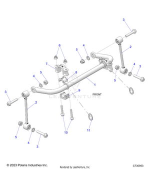 Suspension, Front Stabilizer Bar - R25xaw1rb9/bd/bm (c730953) Schematic