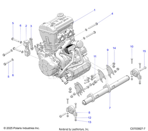 Engine, Mounting & Long Block Schematic