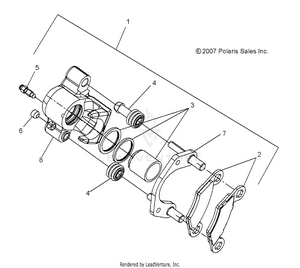 Brakes, Front And Rear Calipers - A09lh46aq/ax/az (49atvcaliper08sp400) Schematic