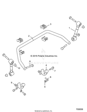 Suspension, Front Stabilizer Bar - R16rge99a7/ae/av (700836) Schematic