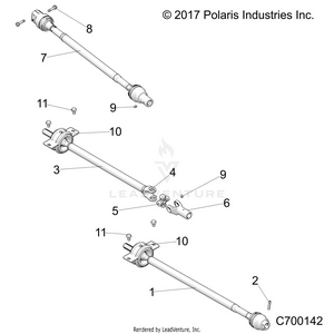 Drive Train, Front, Mid, Rear Prop Shaft - R19rse99n1 (c700142) Schematic