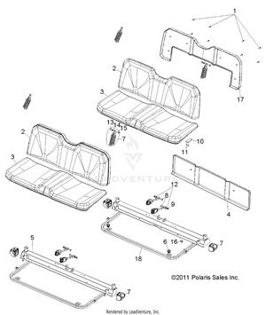 Body, Seat - R12wh50ag/ah/ak/ar (49rgrseat12500crew) Schematic