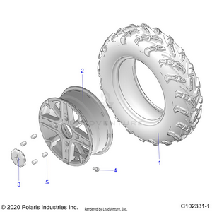 Wheels, Front - A25sxe85a9/am/ap (c102331-1) Schematic