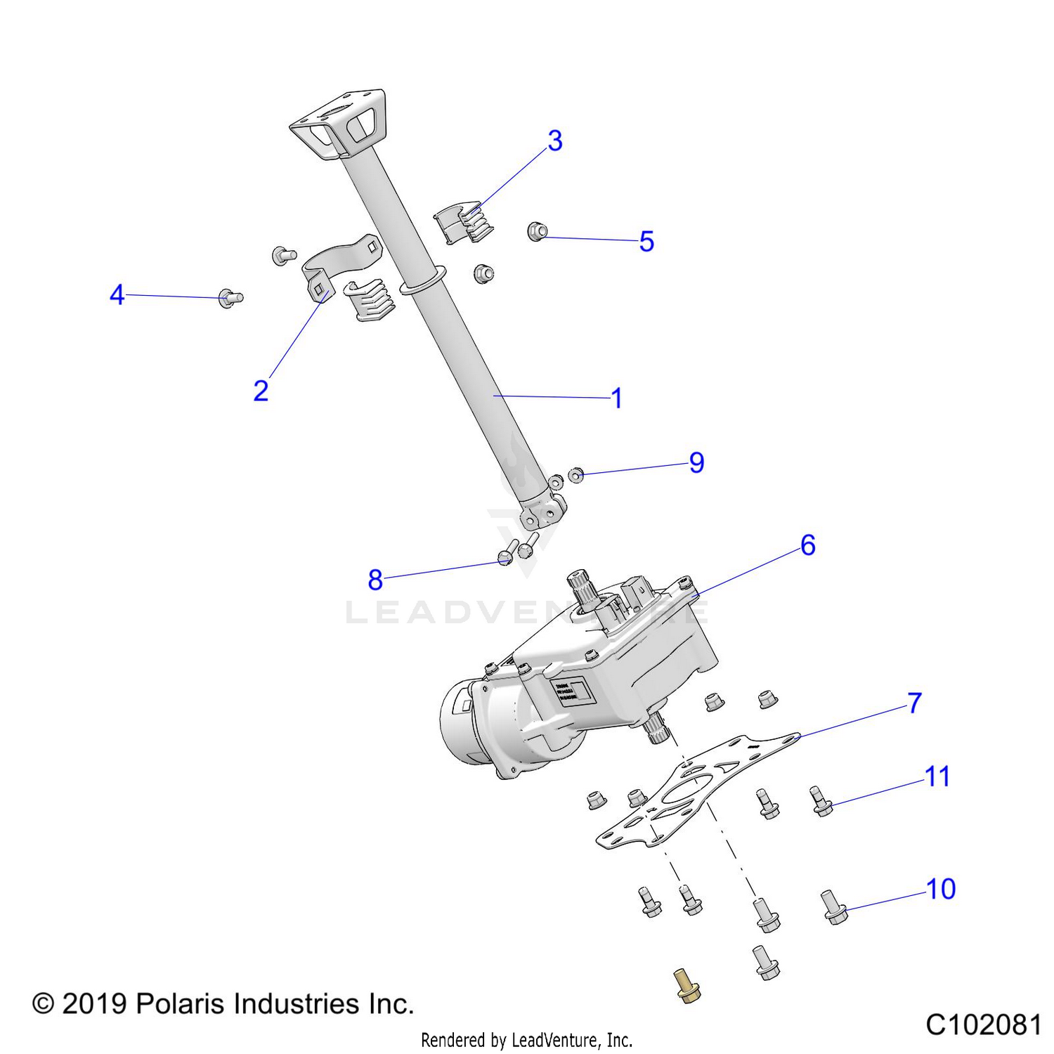 STEERING, STEERING POST ASM. - A26SLE95PJ (C102081)