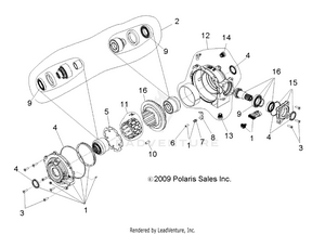 Drive Train, Front Gearcase Internals (built 3/04/10 And Before) - R10vh76 All Options/vy76az (49rgrtransintl10rzri) Schematic