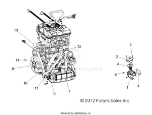 Engine, Cooling, Thermostat And Bypass - R13jt9efx (49rgrthermo13rzrxp4i) Schematic