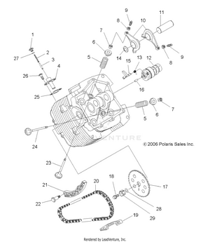 Engine, Intake And Exhaust - A07lb27aa/ac/lh27aa/ab/ac/ad/al (49atvintake07hawk) Schematic