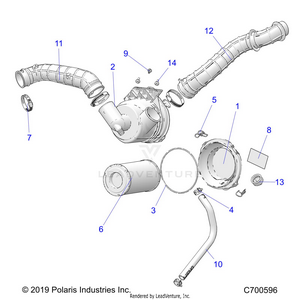 Engine, Air Intake System - R22t6a99a1/b1 (c700596) Schematic