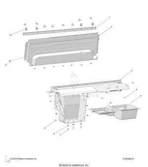 Body, Rear Closeoff - R25rry99as/bs/al/bl/ap/bp/a9/b9/af/bf/ak/bk (c700556) Schematic