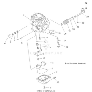 Engine, Carburetor Lower - A09lh46aq/ax/az (49atvcarb08sp400) Schematic