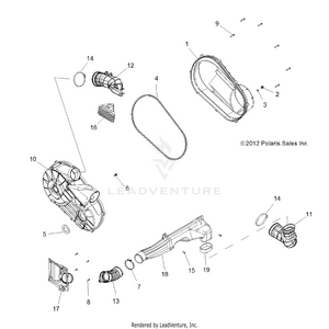 Drive Train, Clutch Cover And Ducting - All Options (49rgrclutchcvr13900xp) Schematic