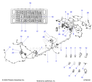 Electrical, Wire Harness, Chassis - Z25r4d2kak/bk/aj/bj/am/bm (c750181) Schematic