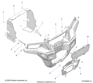 Body, Front Facia - G23gmk99a/99b (c0706251-3) Schematic