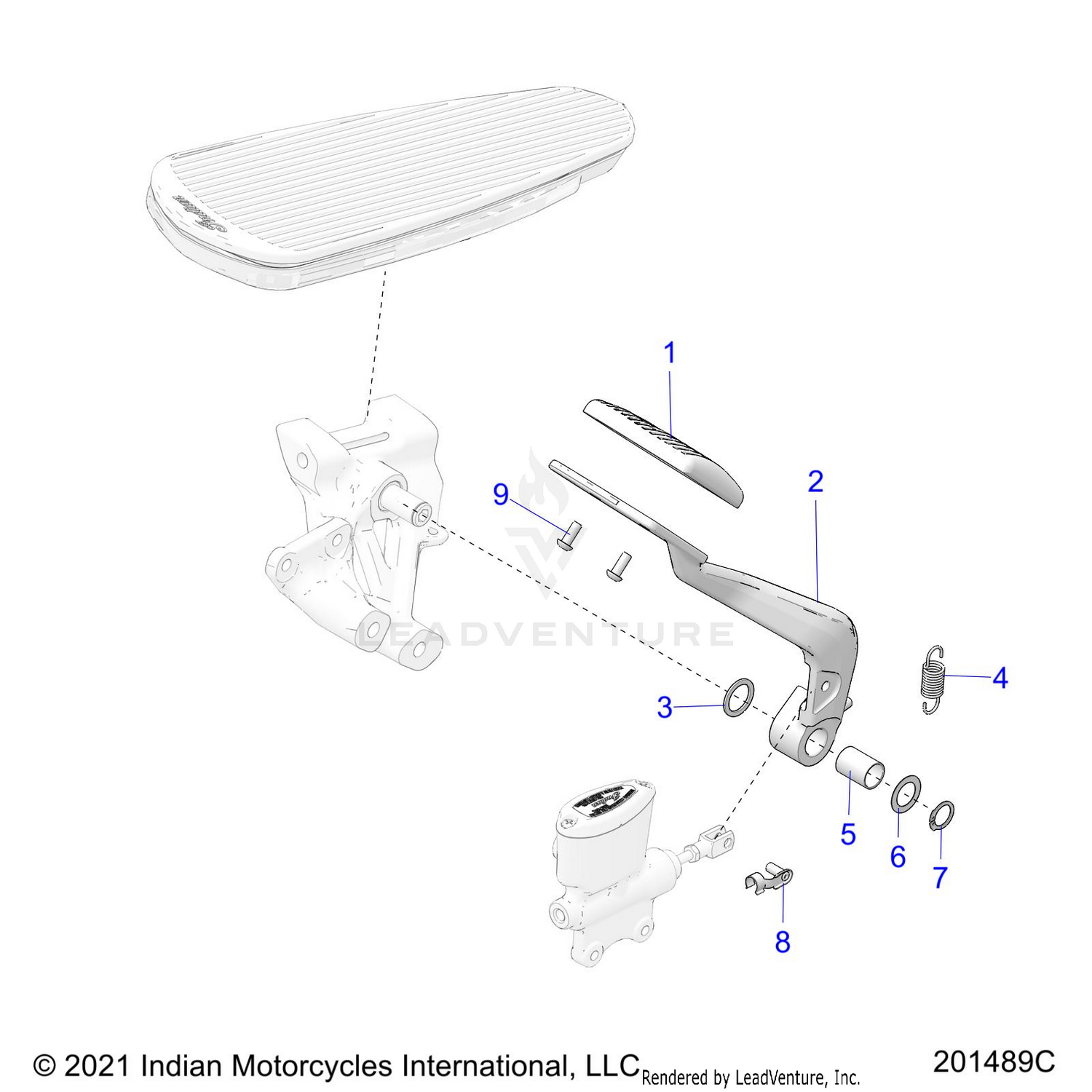 BRAKES, BRAKE PEDAL - N26LG4SS/LG6SS ALL OPTIONS (201489C)