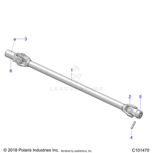Drive Train, Prop Shaft, Front - A22sva85a3 (c101470) Schematic