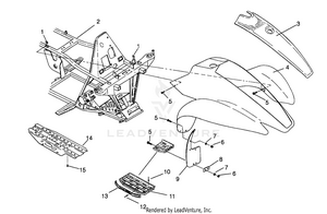 Front Cab Assembly Scrambler W957840 (4927252725a005) Schematic