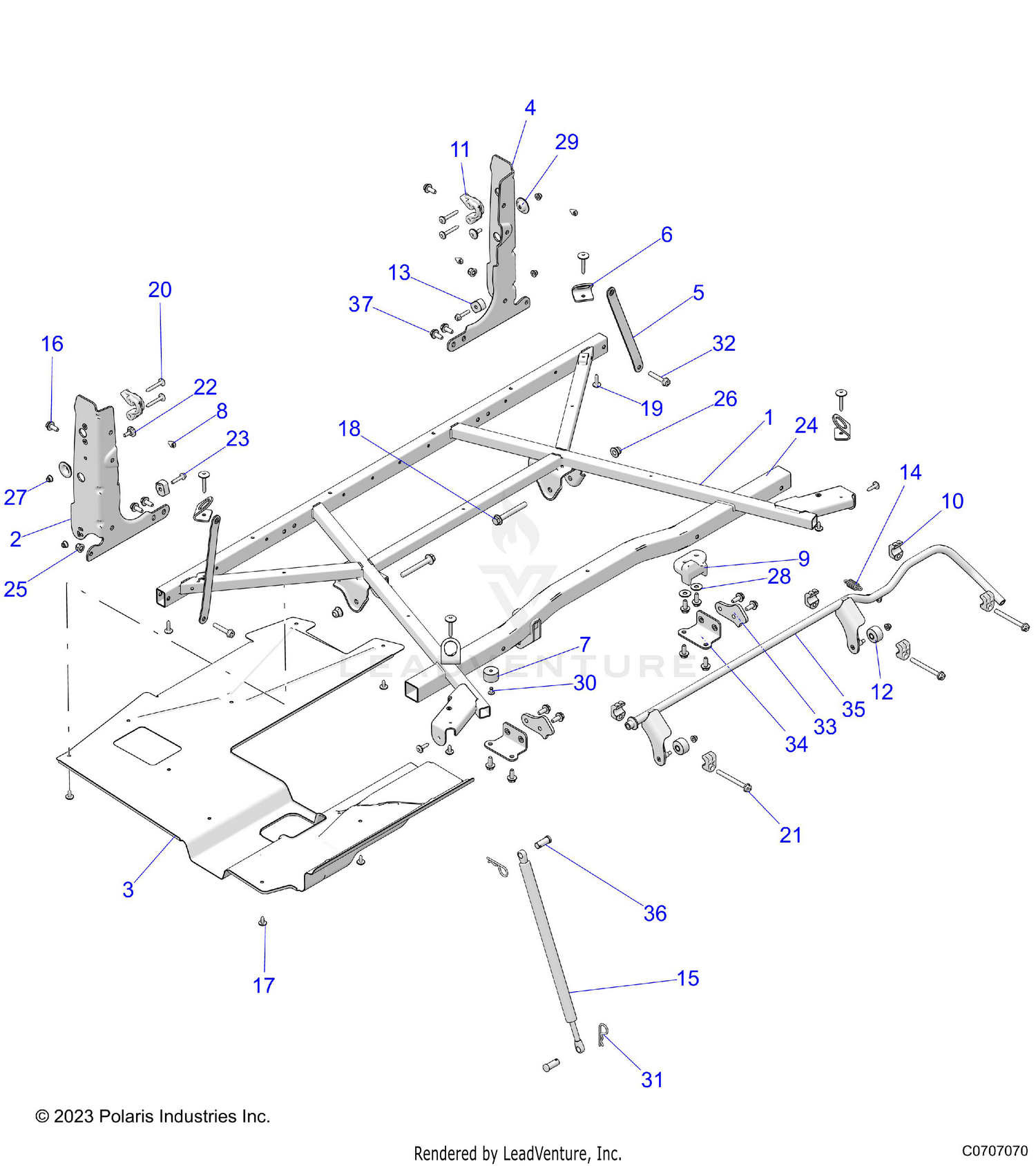 BODY, BOX MOUNTING - D26M4A57B4/G57B4/U57B4/W57B4 (C0707070-PS)
