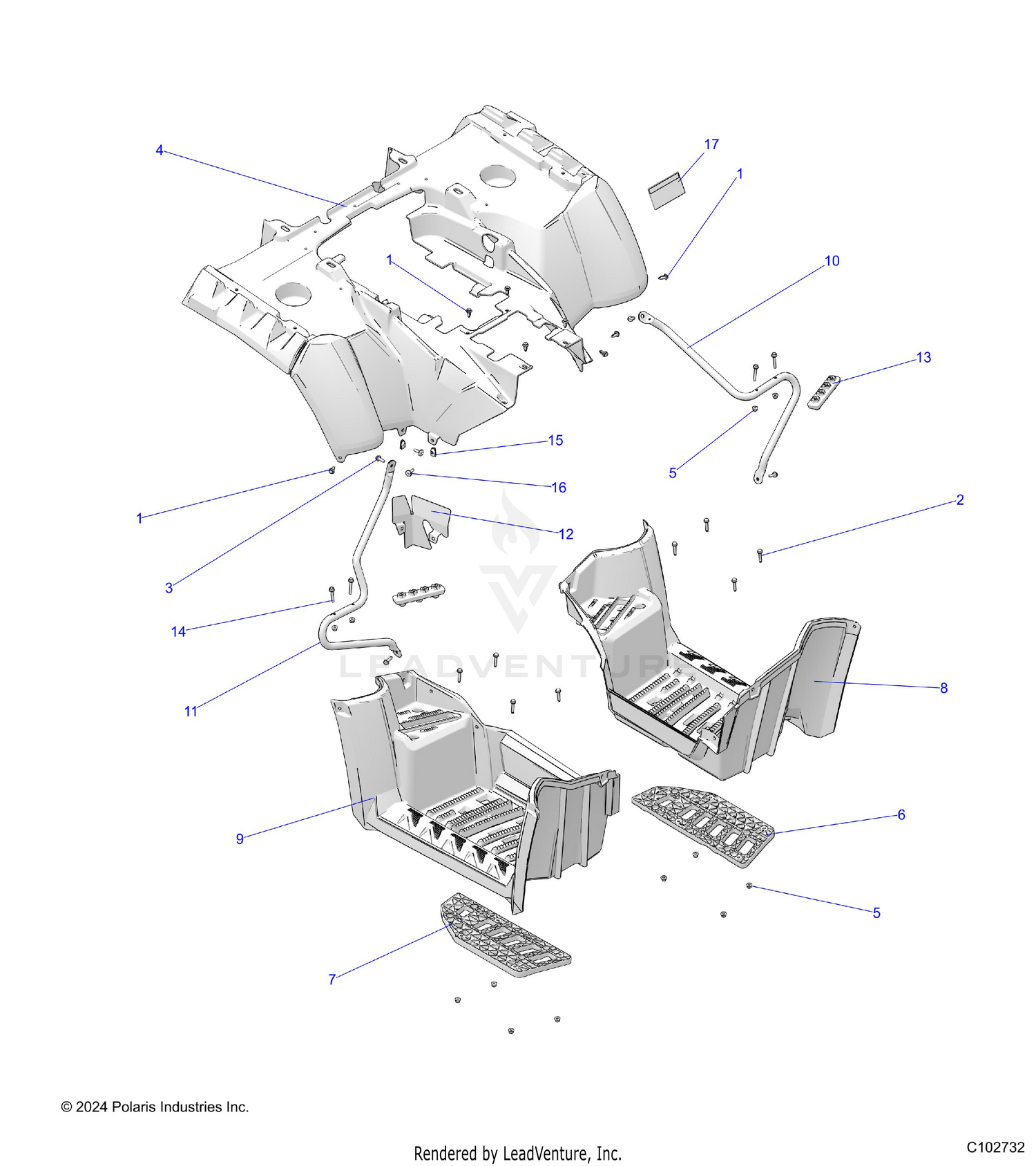 BODY, REAR CAB and FOOTWELL - A26SYY95AK (C102732)