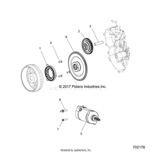 Engine, Starter And Drive - R16rt_87 All Options (702178) Schematic