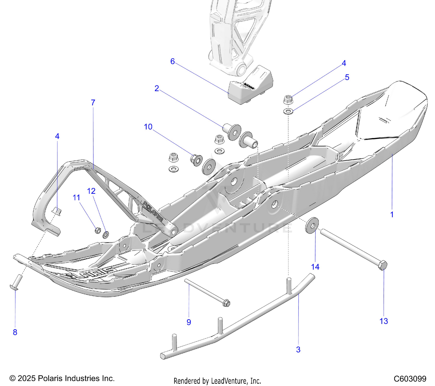 STEERING, SKI ASM., RACE - S26TLR9BS (C603099)