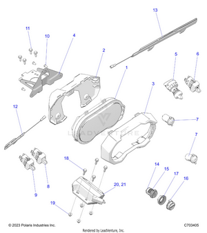 Electrical, Dash Instruments And Controls - Z24rmd2kah/al/bh/bl Rzr 2000g4 (c703405) Schematic