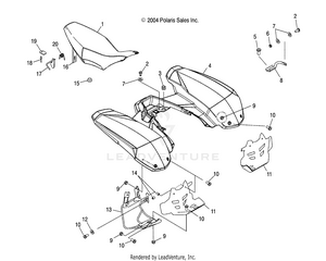Rear Cab And Seat - A05gj50aa/ab/ac (4995119511a04) Schematic