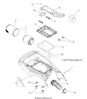 Engine, Air Intake System - A09lh27ax/az (49atvairbox08sp300) Schematic