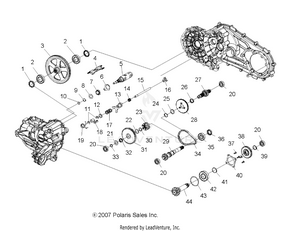 Drive Train, Main Gearcase Internals - A09lh46aq/ax/az (49atvtransintl08sp300) Schematic