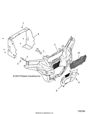 Body, Front Facia - R16rge99a7/ae/av (700799) Schematic