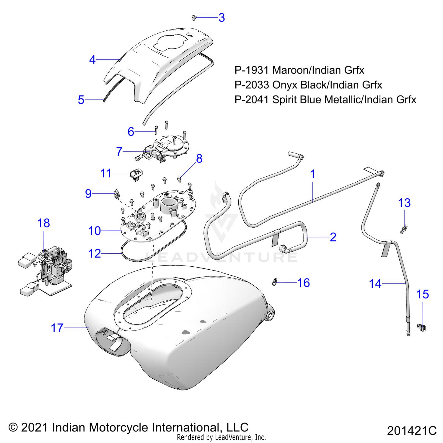 FUEL SYSTEM, FUEL TANK ASM. - N22LCARR ALL OPTIONS (201421C)