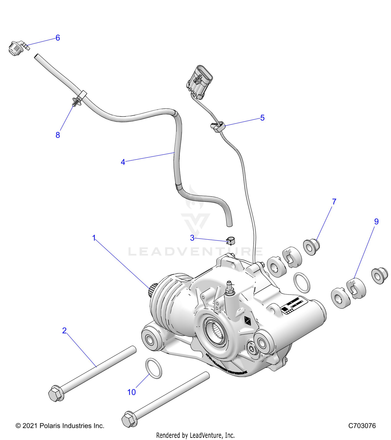 DRIVE TRAIN, FRONT GEARCASE MOUNTING - Z26NEE99C4 (C703076)