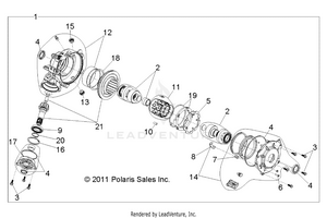 Drive Train, Front Gearcase Internals - R12th76/th7e/tx7e All Options (49rgrgearcase12800xp) Schematic