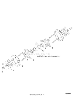 Suspension, Front Carrier And Hub - Z19vpl92ak/bk/ar/br/am/bm (702134) Schematic