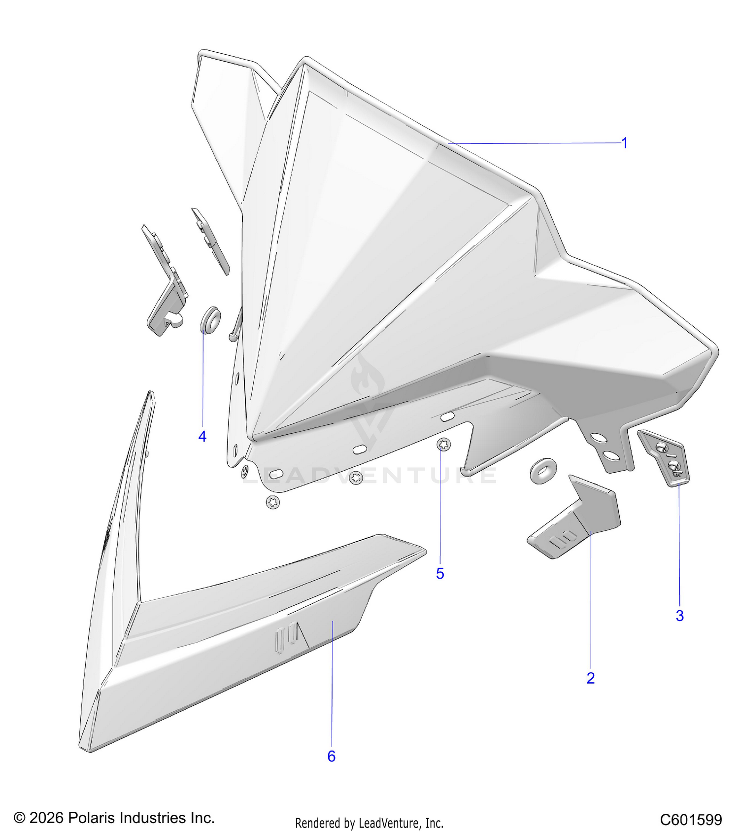 BODY, WINDSHIELD - S24TLC8RS/8RE (C601599)