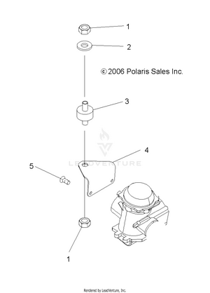 Engine, Carburetor Bracket - A07ca32aa (49atvcarbbrktboss) Schematic
