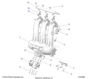Engine, Intake Manifold, Throttle Body, Fuel Rail - R25xaw1rb9/bd/bm (c730968) Schematic