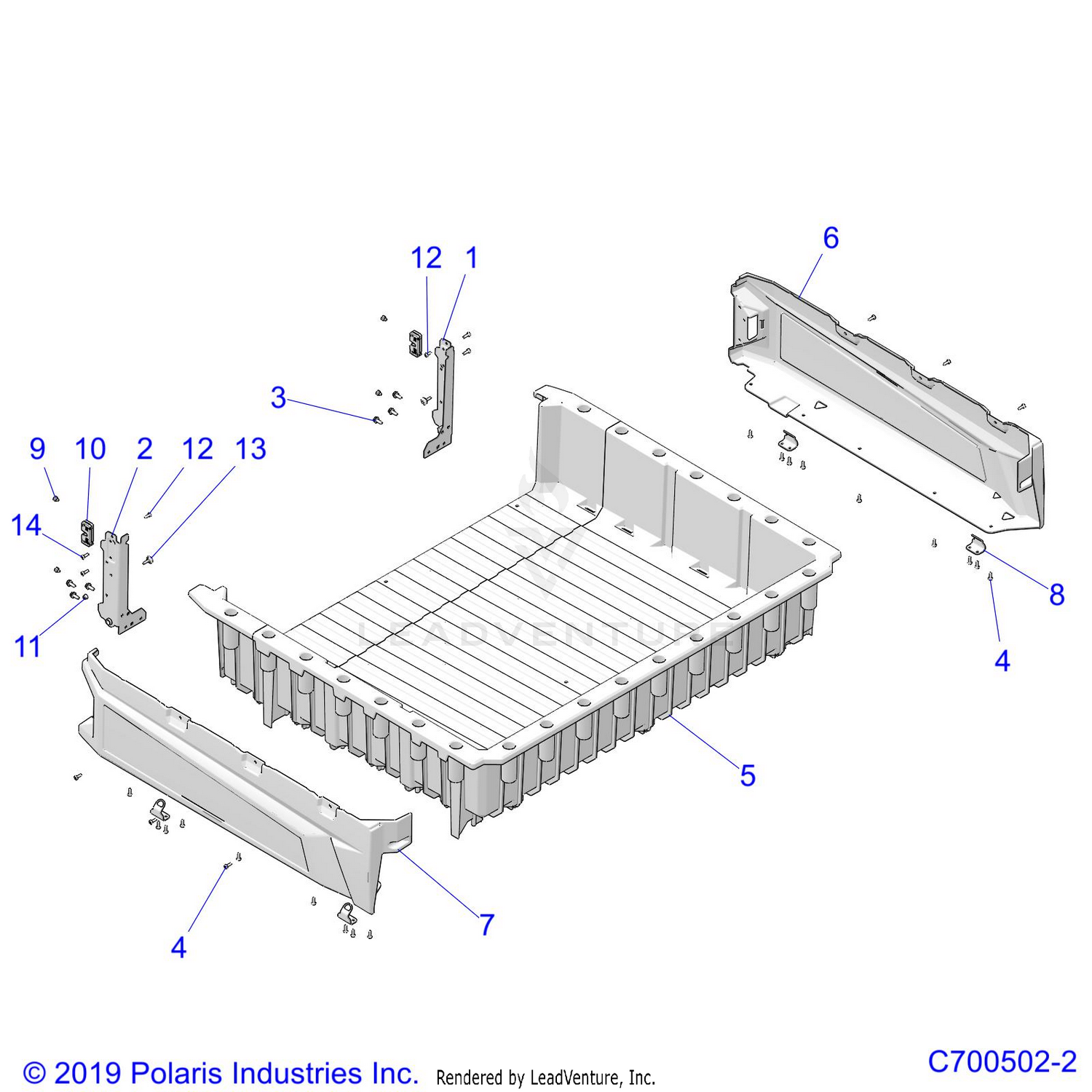 BODY, CARGO BOX - D21BEP99A4/B4/GP99A4 (C700502-2)